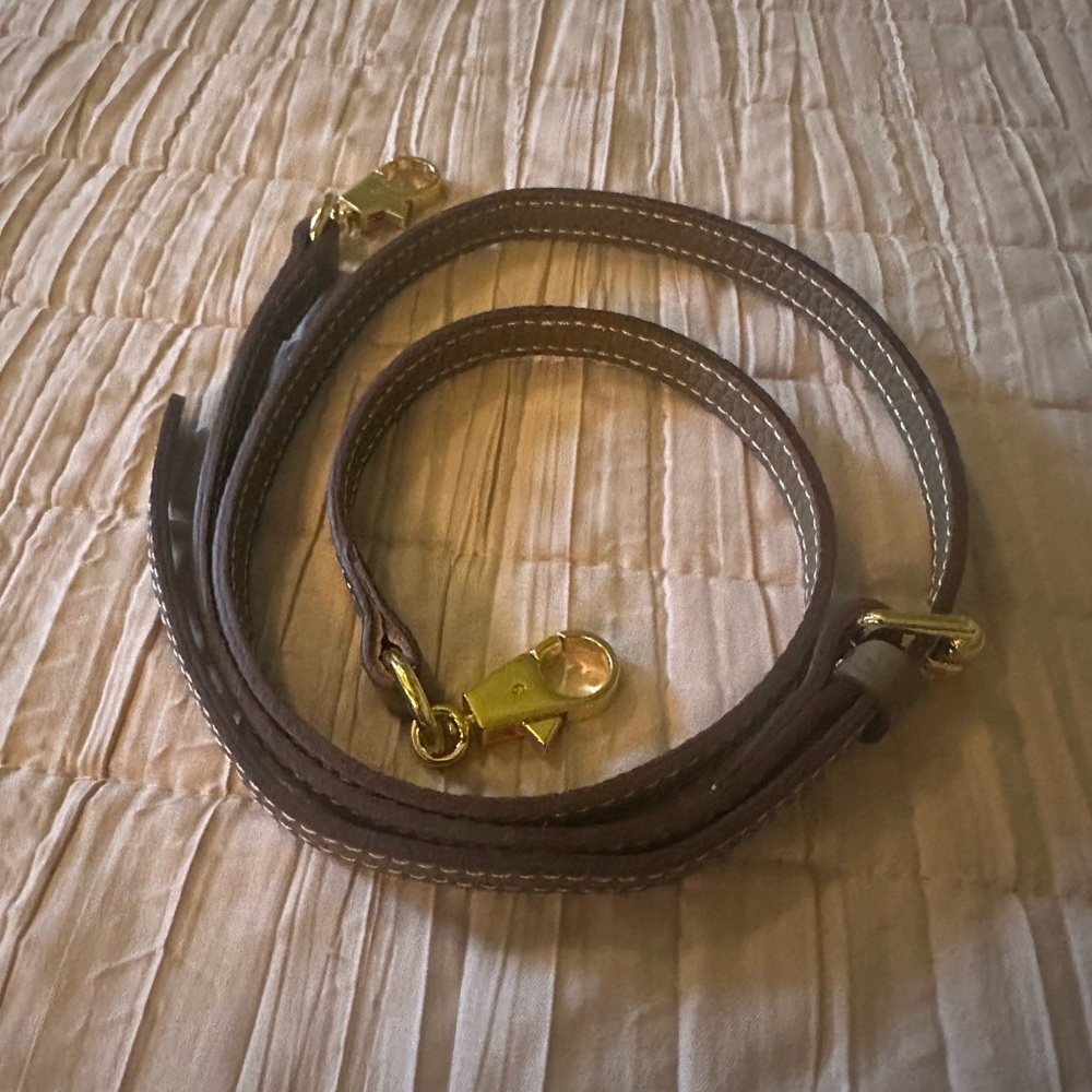 Leather bag strap